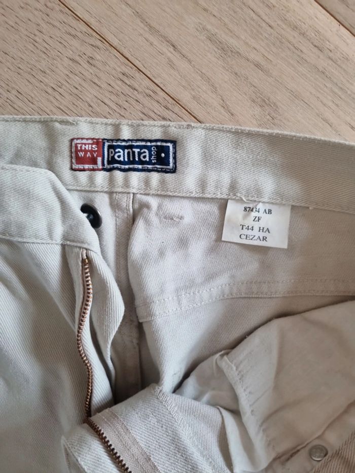 Pantalon homme Pantalon 44 beige - photo numéro 7