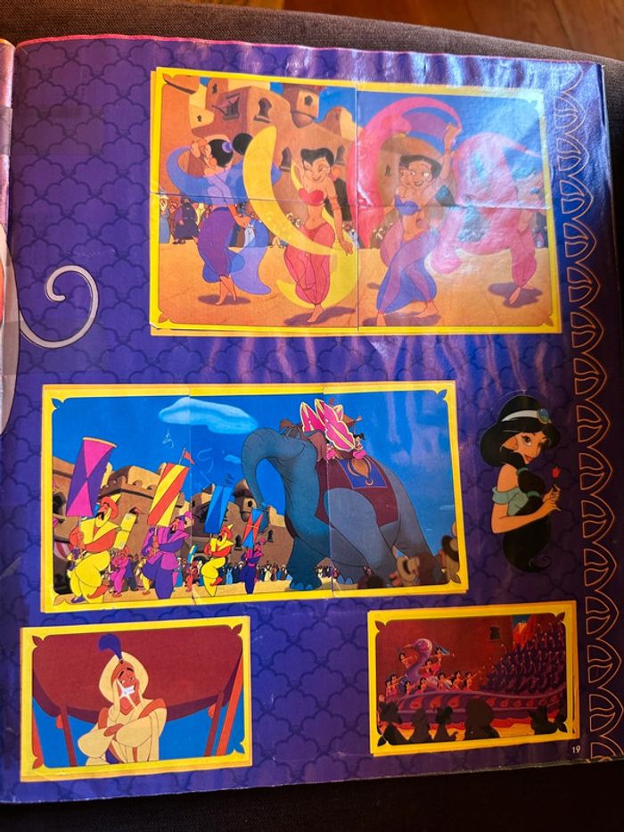 album Panini complet Walt Disney Aladdin Jasmine princesse autocollants ancien stickers - photo numéro 10