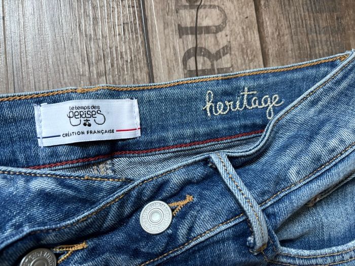 Jeans croisé 7/8ème Le Temps des Cerises taille 36 - photo numéro 6