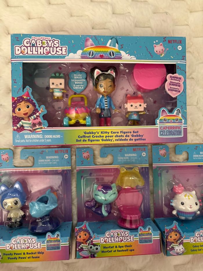Lot de figurines gabby dollhouse