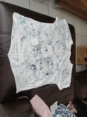 Tee shirt L made in Italy bleu
