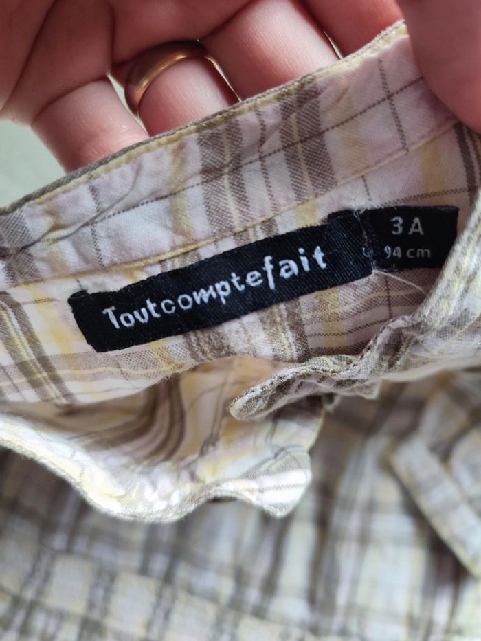 Tunique à carreaux tout compte fait 3 ans - photo numéro 3