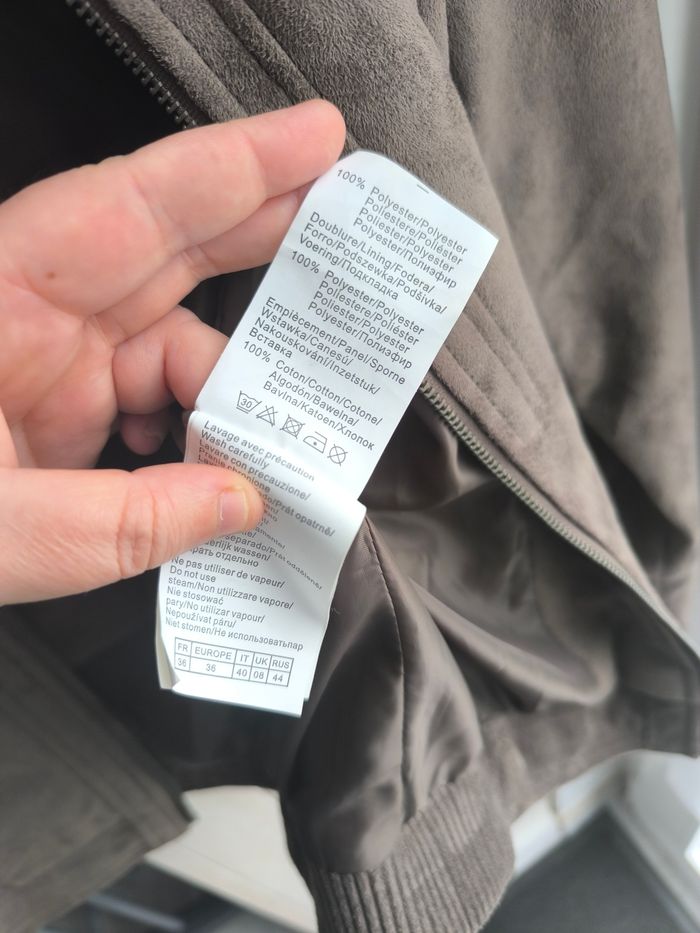 Veste/blouson doublé touché doux - photo numéro 8