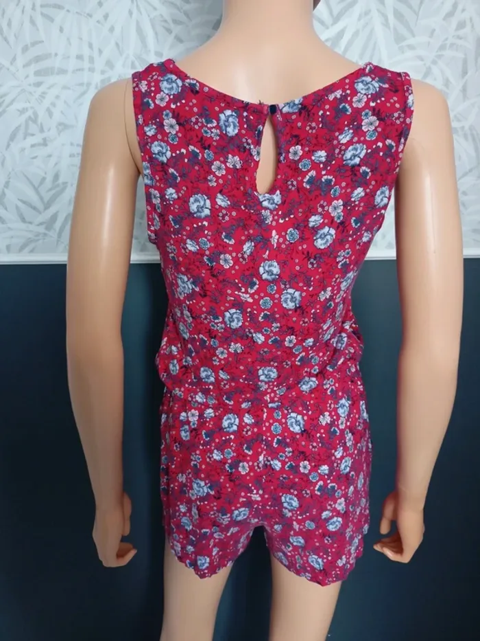 Pyjama Combi short fleuri M (38) R*386 - photo numéro 4