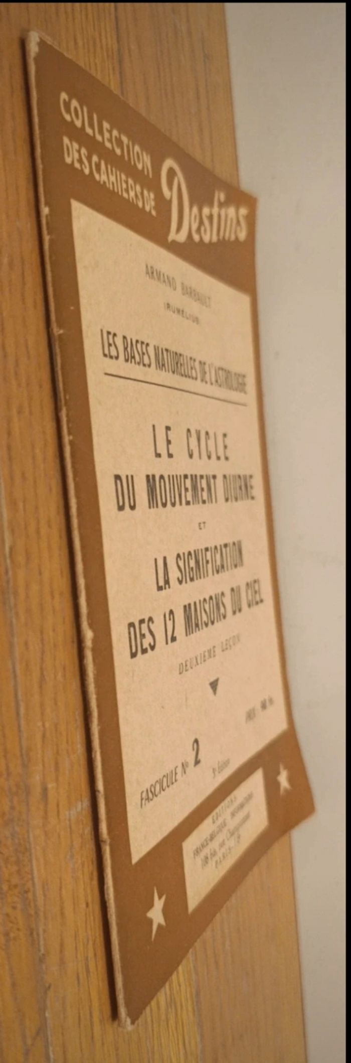 Rare fascicule d'astrologie de 1952 d'Armand Barbault vintage - photo numéro 9