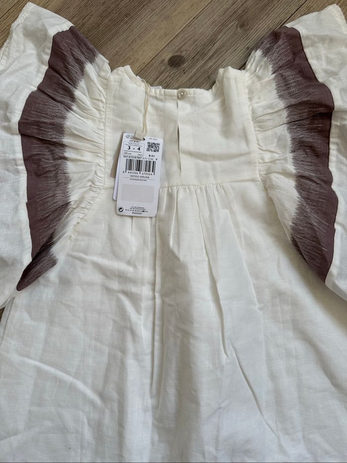 Robe d’été manche à volants mango kids 3/4 ans - photo numéro 4