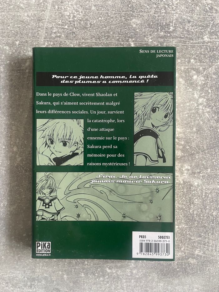 Manga Tsubasa reserve chronicle, tome 1 en version française. - photo numéro 4