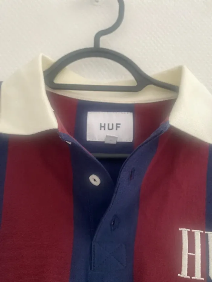 Polo HUF raye manches longues - photo numéro 5