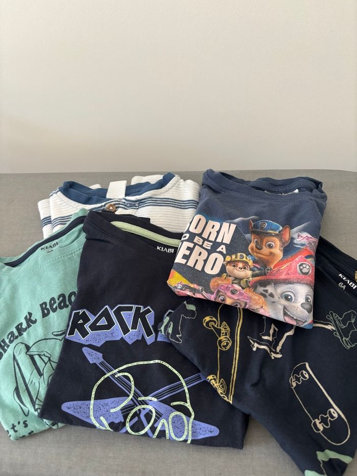 Lot de 5 tee-shirts garçon taille 6 ans
