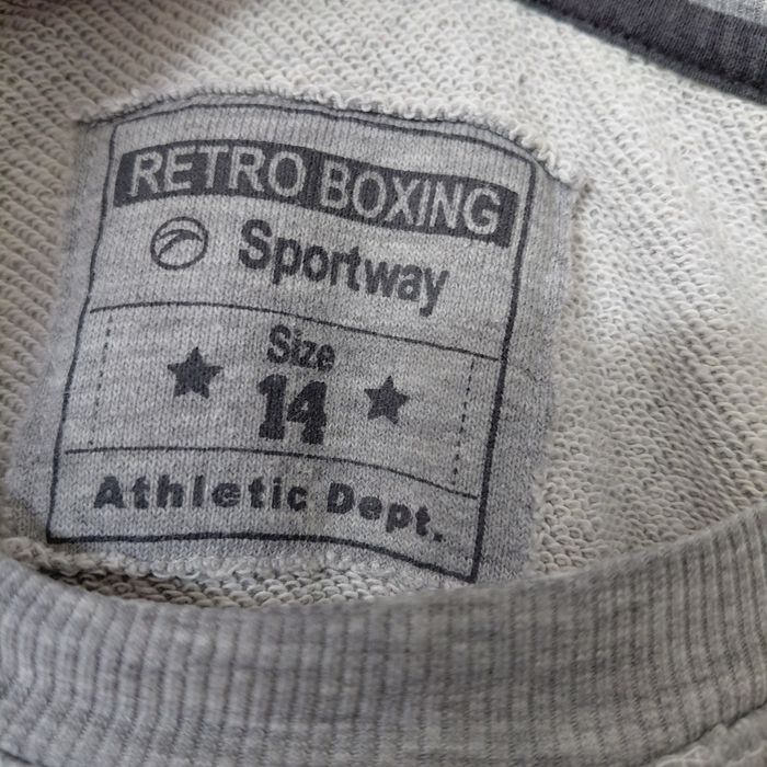 Retro Boxing Sport way- sweat gris 14 ans - photo numéro 2