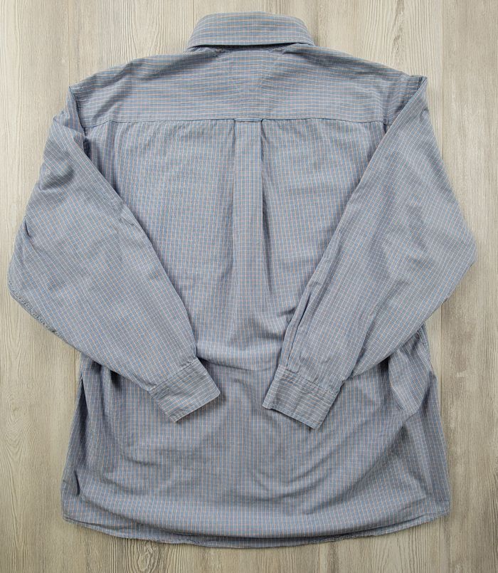 Chemise Tommy Hilfiger XL manches longues – carreaux bleu orange - photo numéro 6