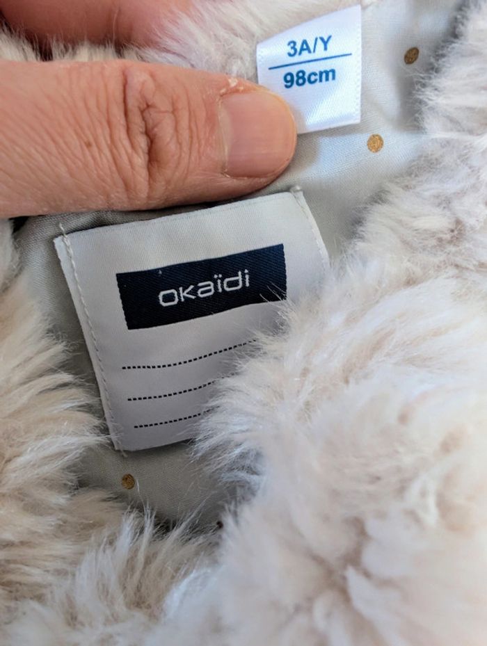 Gilet sherpa mouton fausse fourrure mixte Okaïdi 3 ans - photo numéro 2
