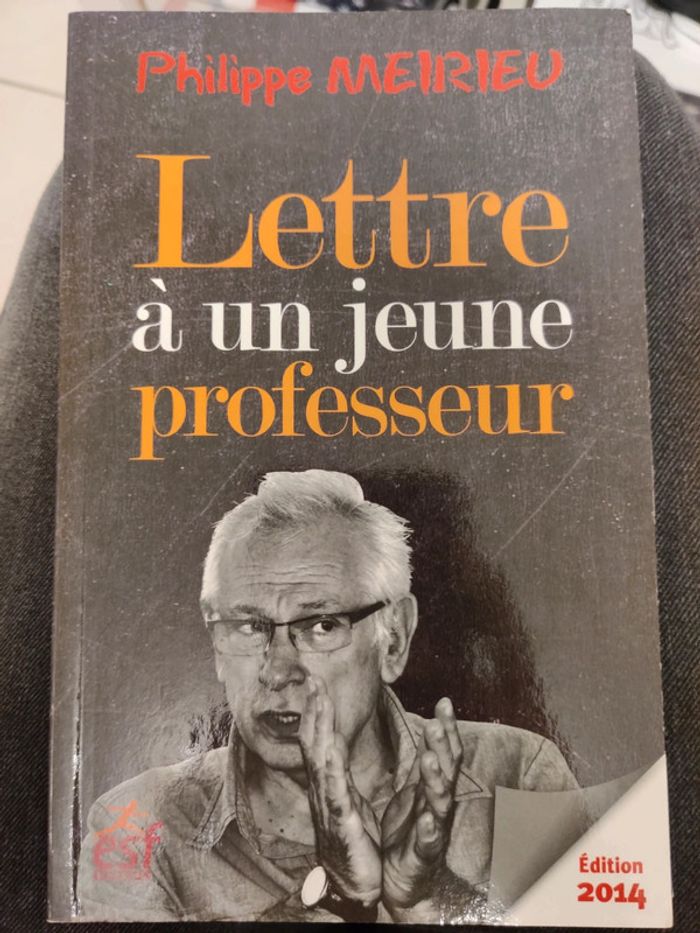 Livre Lettre a un jeune professeur de Philippe Meirieu