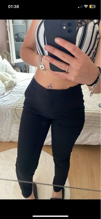 pantalon tailleur noir