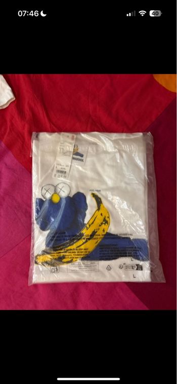 Tee shirt Uniqlo kaws warhol