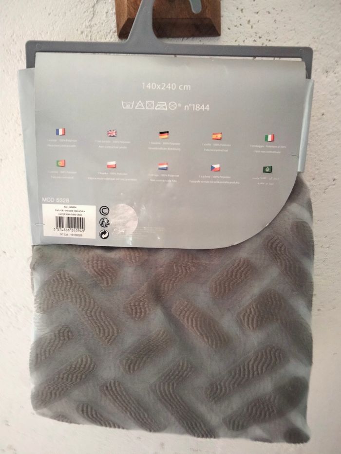 Voilage Niki gris 140X240 - photo numéro 4