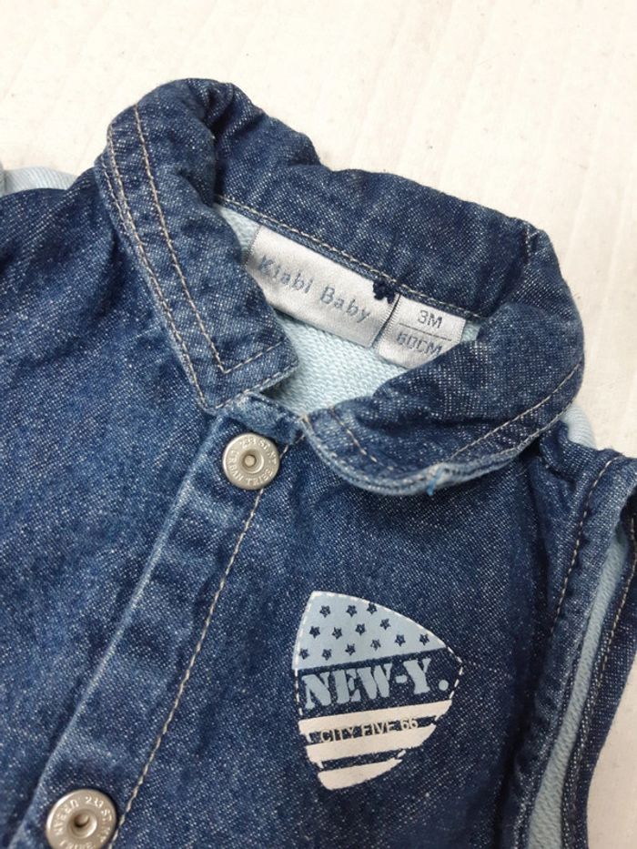 Combinaison en jean Kiabi 3 mois - photo numéro 2