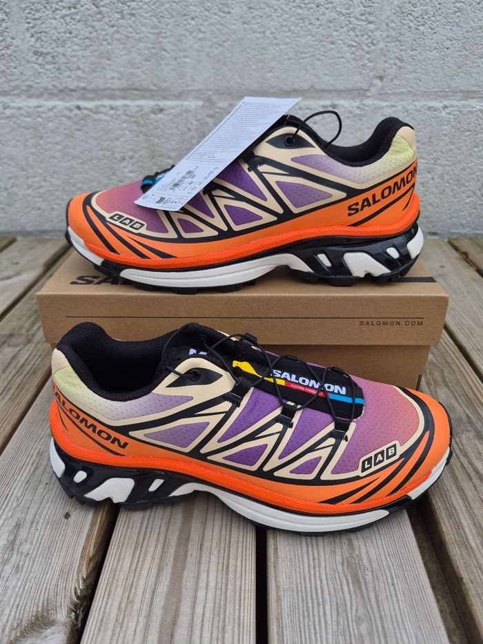 Salomon XT-6 UNISEX black / almond cream / dragon fire – taille 38 - photo numéro 7