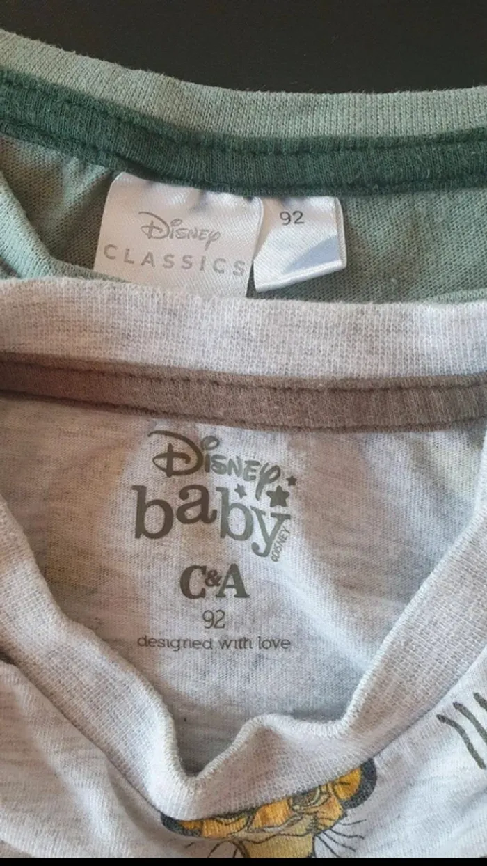 Lot de 2 tee-shirts manches courtes 92 cm - photo numéro 4