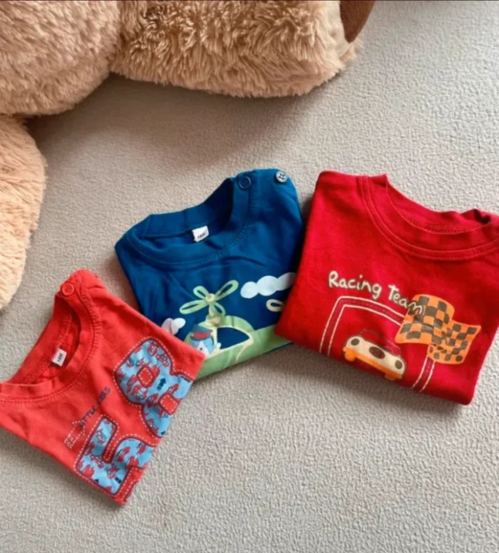 Lot 3 t-shirts manches longues - bébé - 18 mois