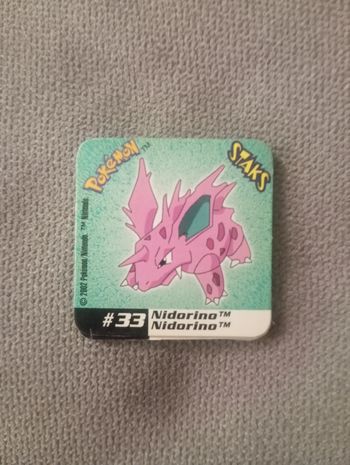 Magnet Pokémon Staks 2002 N°33 Nidorino