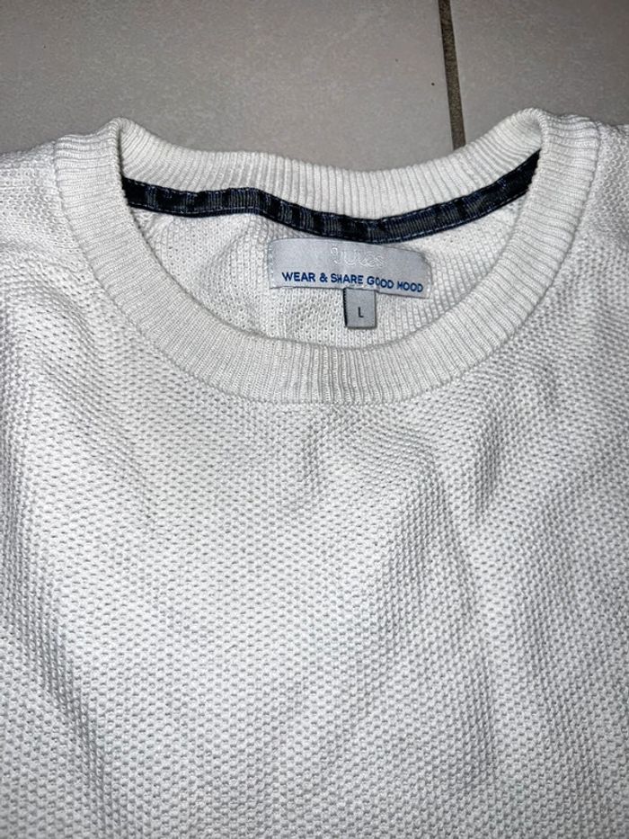 Pull Jules blanc L - photo numéro 2