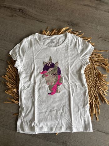 T shirt à sequins 8 ans in extenso licorne