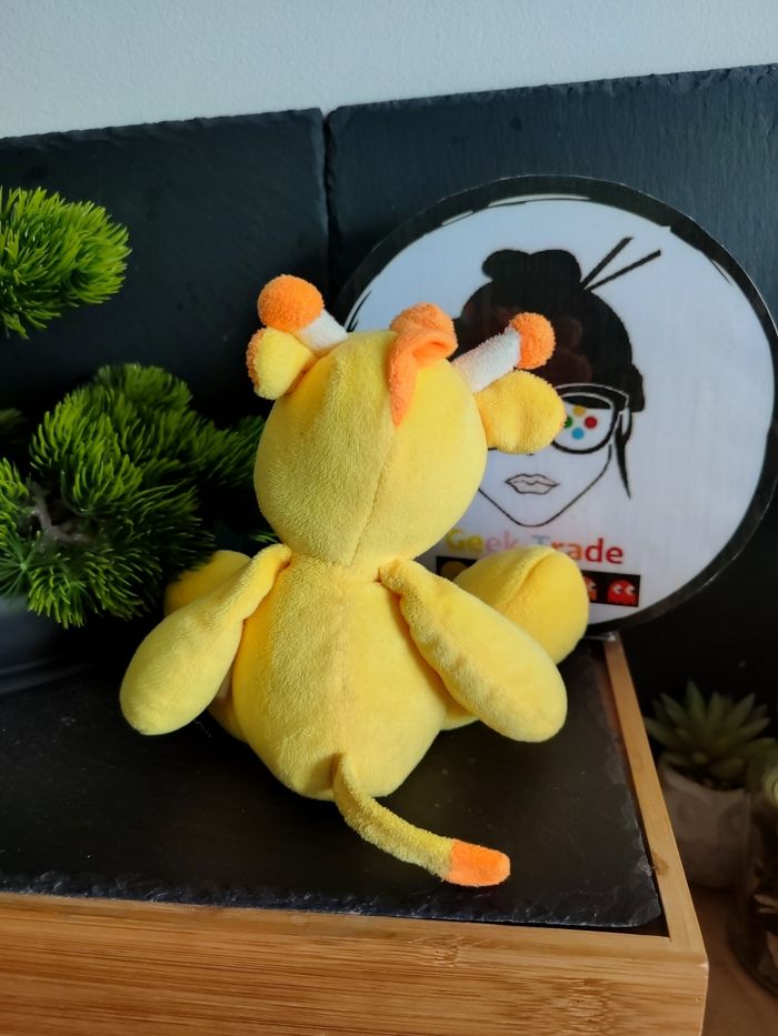 Doudou Peluche Vache Girafe Jaune Orange Rose Blanc Fleur Papillon Jeux2momes - photo numéro 2