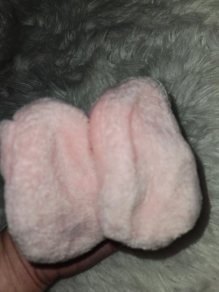 Chaussons bébé rose – J’aime Papa - photo numéro 2