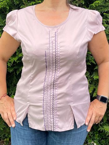 Haut blouse léger mauve - Christelle Laure - T. 44