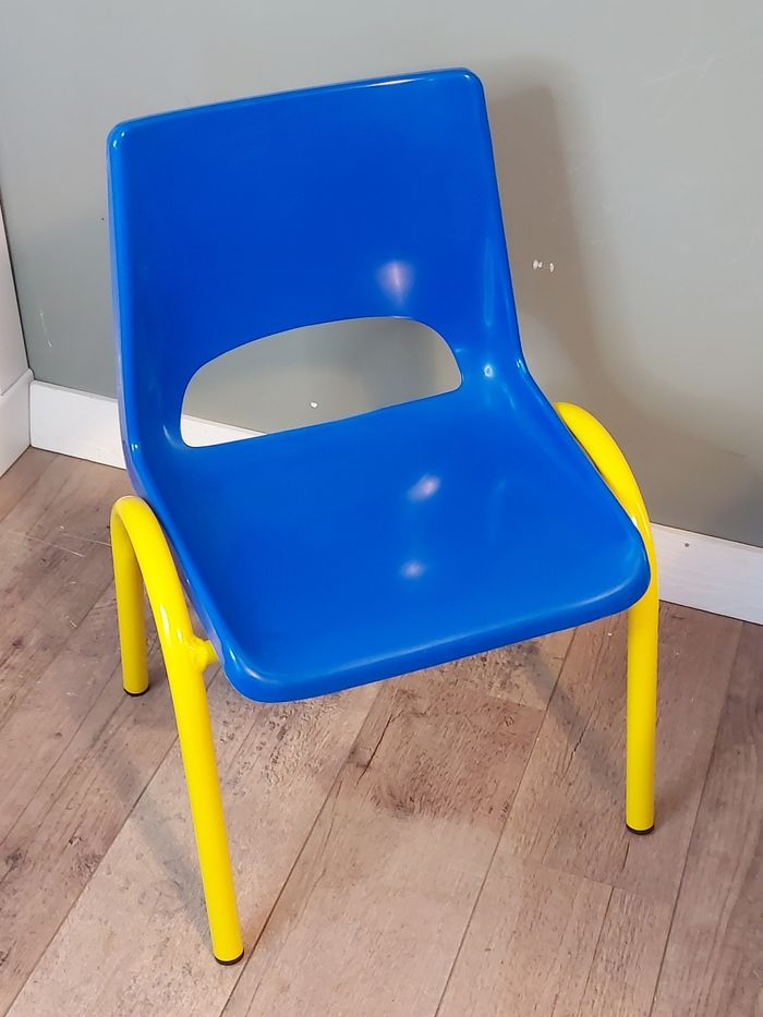Chaise enfant école maternelle vintage - photo numéro 2