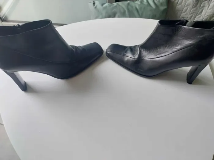 Bottine noire a talon interieur cuir T39 - photo numéro 5