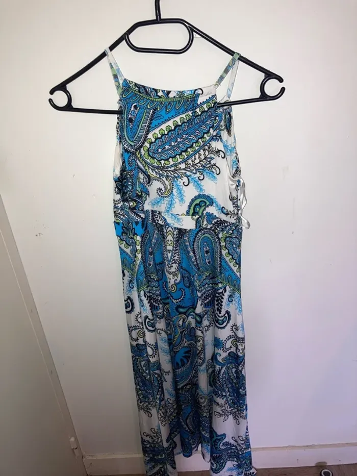 Robe bohème chic bleu - photo numéro 4