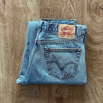 Jean/pantalon bleu clair Levi's 560 pour homme, taille : W 34 (44 taille française)