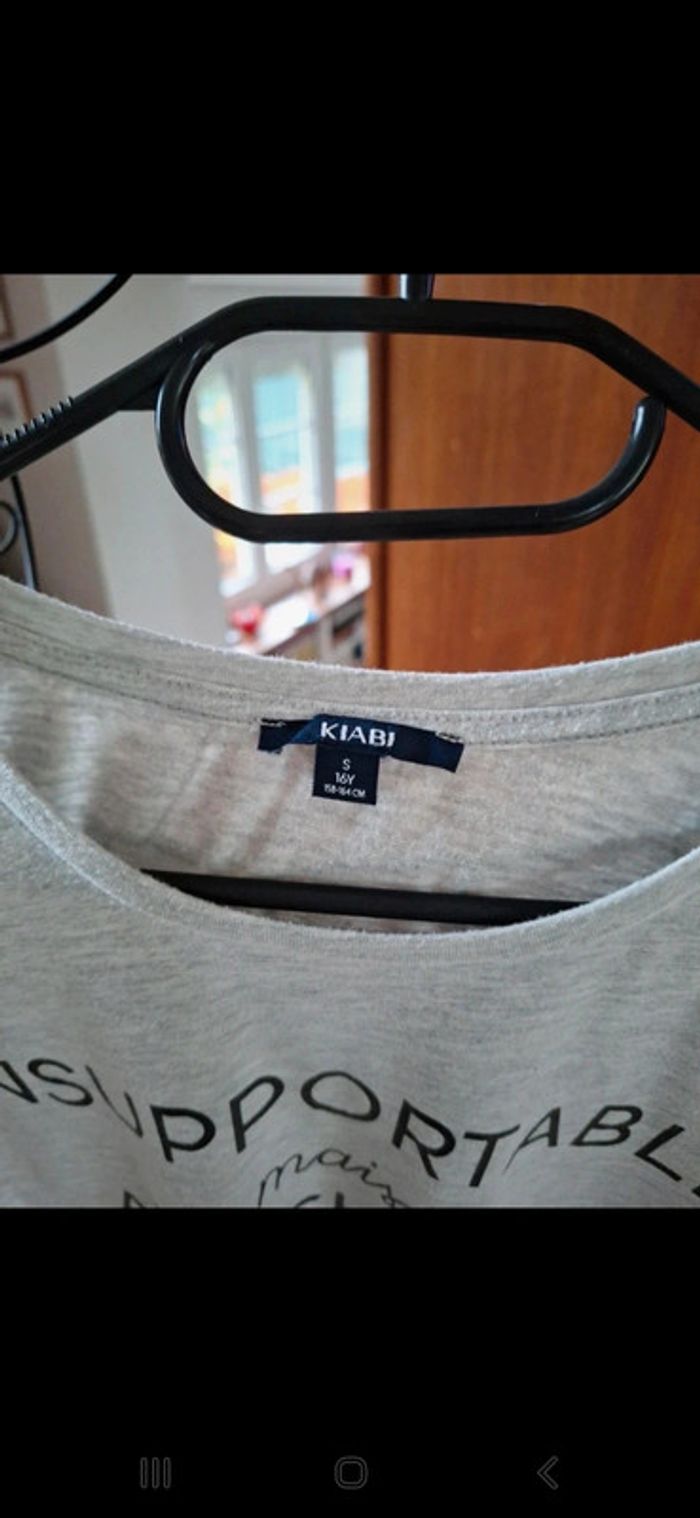 T-shirt à manches courtes Kiabi taille 16ans/ S 👻 - photo numéro 4