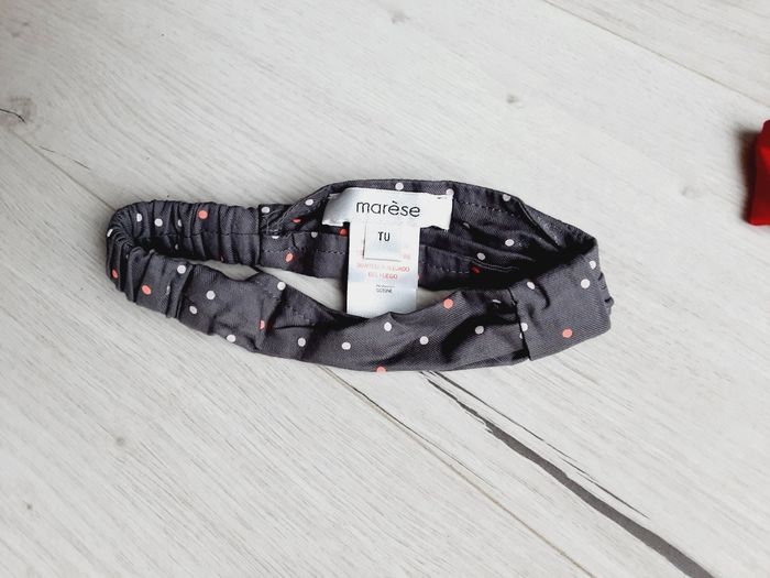 Vêtement bébé fille bandeau taille unique à pois Marèse - photo numéro 2