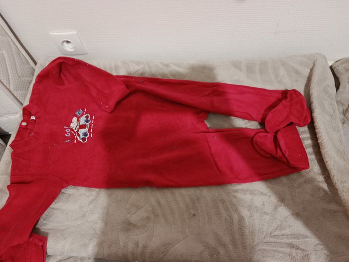 Lots de 3 pyjamas entier avec pieds - photo numéro 3