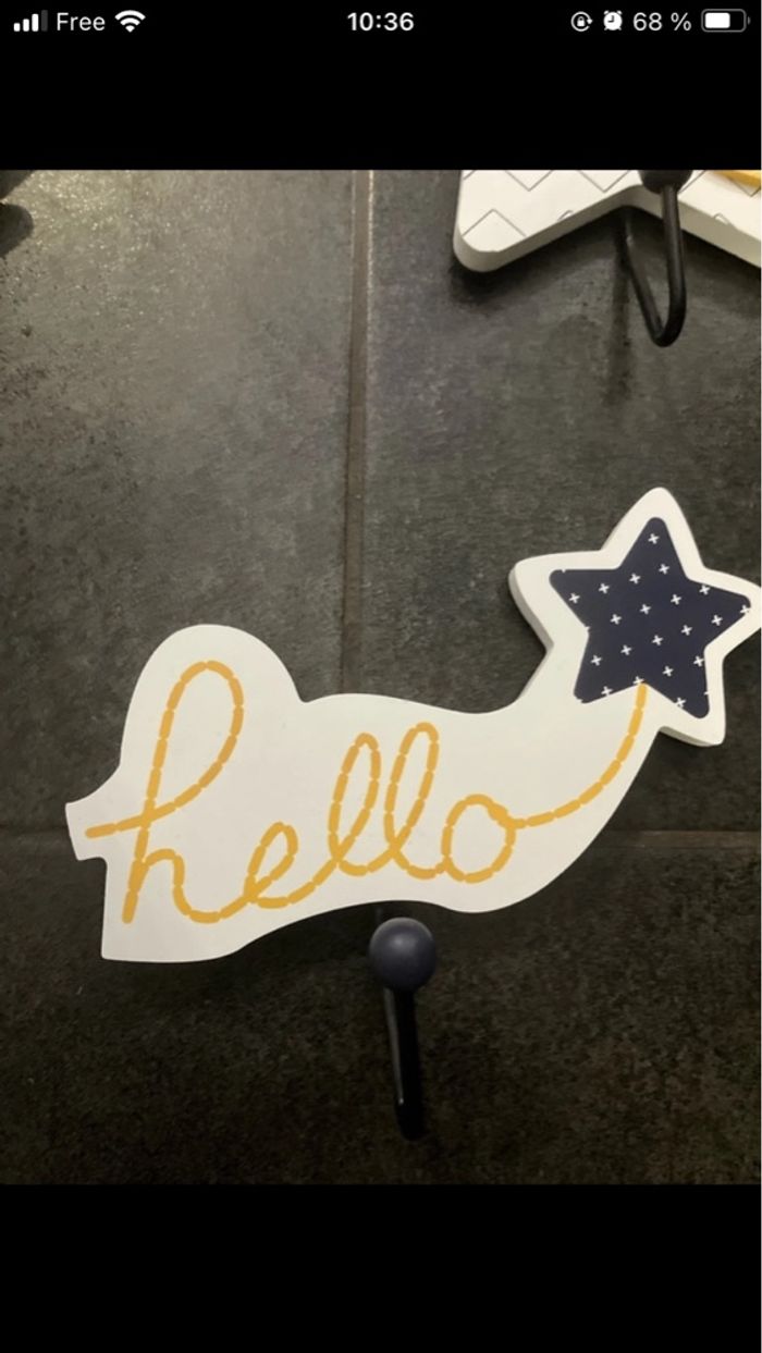 Patère garçon déco chambre