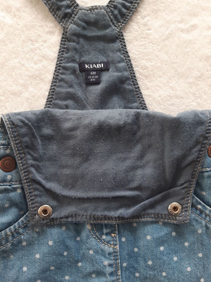 Robe / salopette jean 6 mois fille kiabi - photo numéro 7