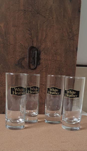 Lot de 4 verres haut "White Heather"
