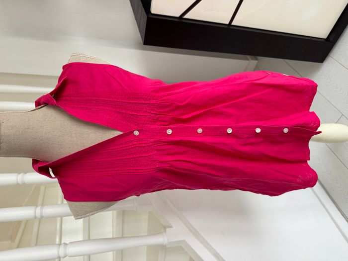 Chemise manches courtes Tommy Hilfiger rose fuchsia - photo numéro 2
