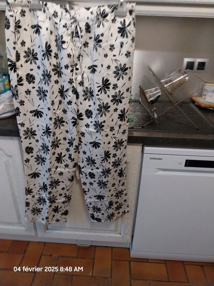 Pyjama en satin, imprimé fleurs - LA REDOUTE COLLECTIONS - TAILLE 46 - IMPRIME FLORAL - photo numéro 8