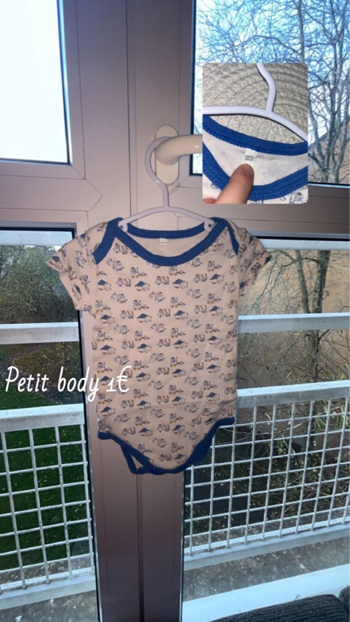 Body bébé manche courte