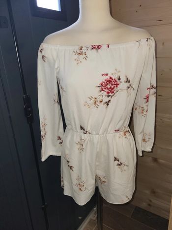 Combinaison short fleurie M