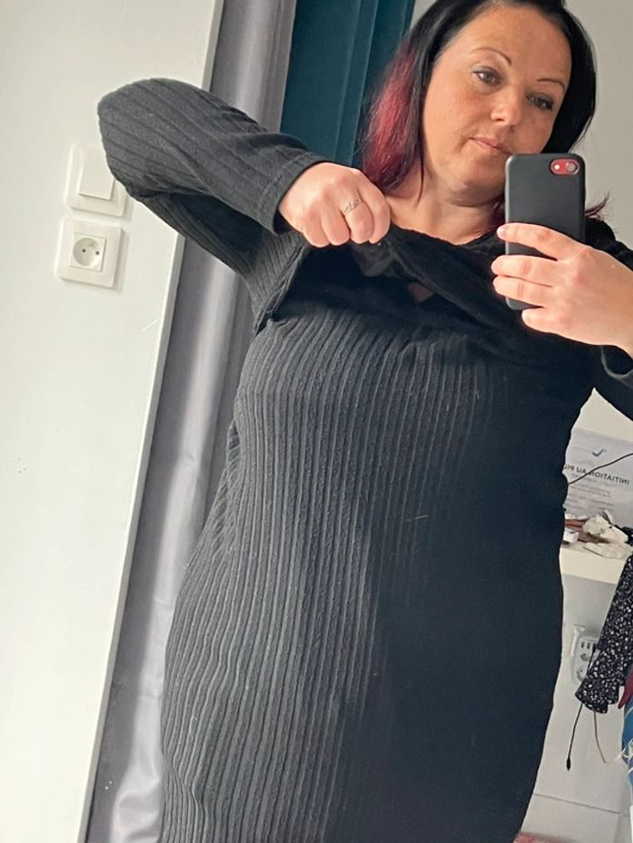 Robe pull de maternité / allaitement 46 - photo numéro 2