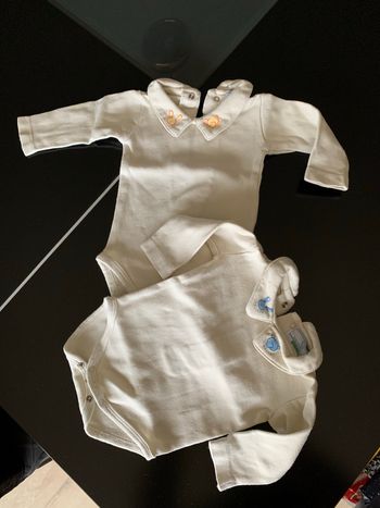 Lot 2 bodies mixte  Gribouille Alphonse 1 mois