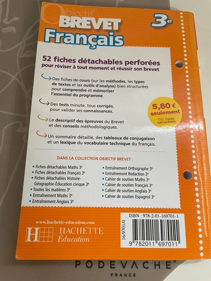 Brevet Français 3e: Fiches détachables - photo numéro 7