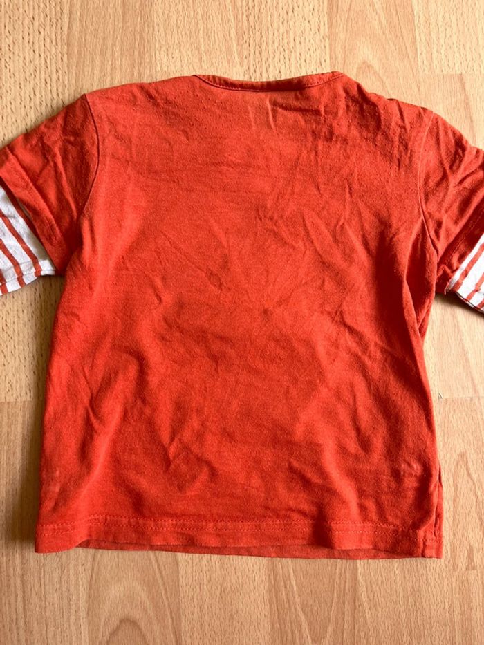 Beau T-shirt ML orange Mickey T. 18 mois garçon - photo numéro 4