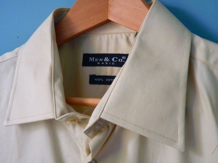 Chemise Homme costume Men & Co L 42 neuve beige ceremonie - photo numéro 4