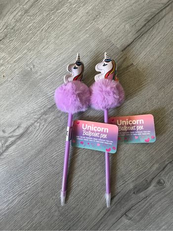 Lot de 2 stylos licorne